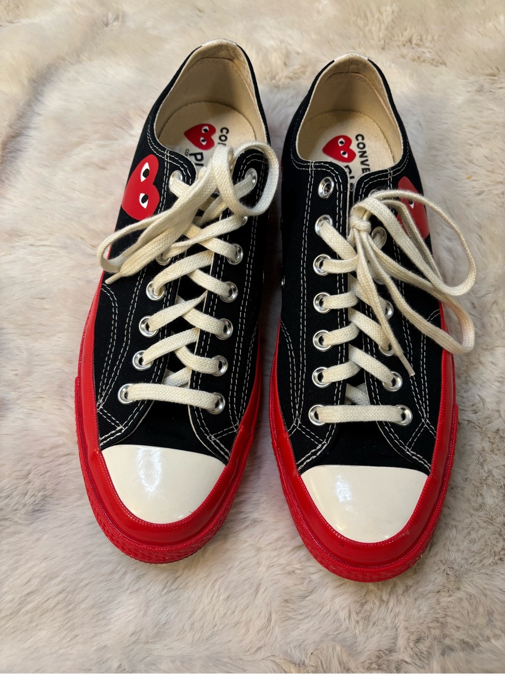 Comme des Garcons play x Converse 70 Red Sole Sneakers, Size M-9 W-11 Unisex